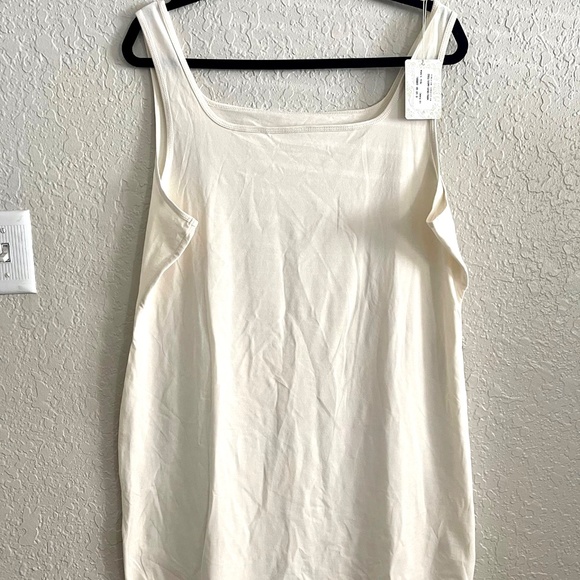 PERUVIAN CONNECTION TOP PIMA COTTON LONG TANK  NWT - Picture 3 of 7